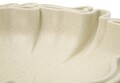 Vas decorativ Stons, Mauro Ferretti, 40.5x38.5x9.5 cm, polirasina, crem