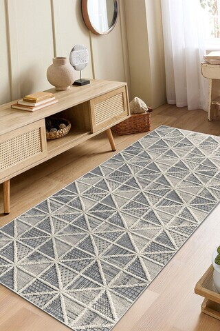 Covor, DC-7299-YOLLUK-80, 200x250 cm, Poliester, Gri