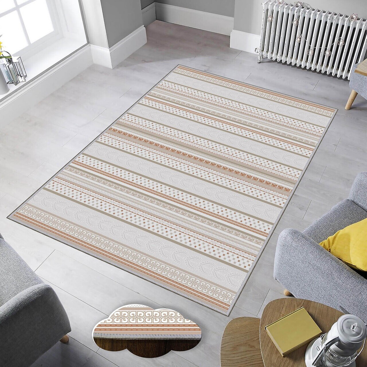 Covor Eexfab1169 160x230 cm Poliester Multicolor