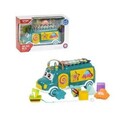 Jucarie muzicala autobuz, Baby Piano Bus Blocks, HE8023, 18M+, plastic, multicolor