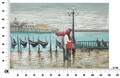 Tablou decorativ Venice, Mauro Ferretti, 120x80 cm, canvas pictat manual, multicolor