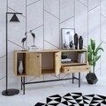 Consola, Elegance, Freya, Stejar safir / negru