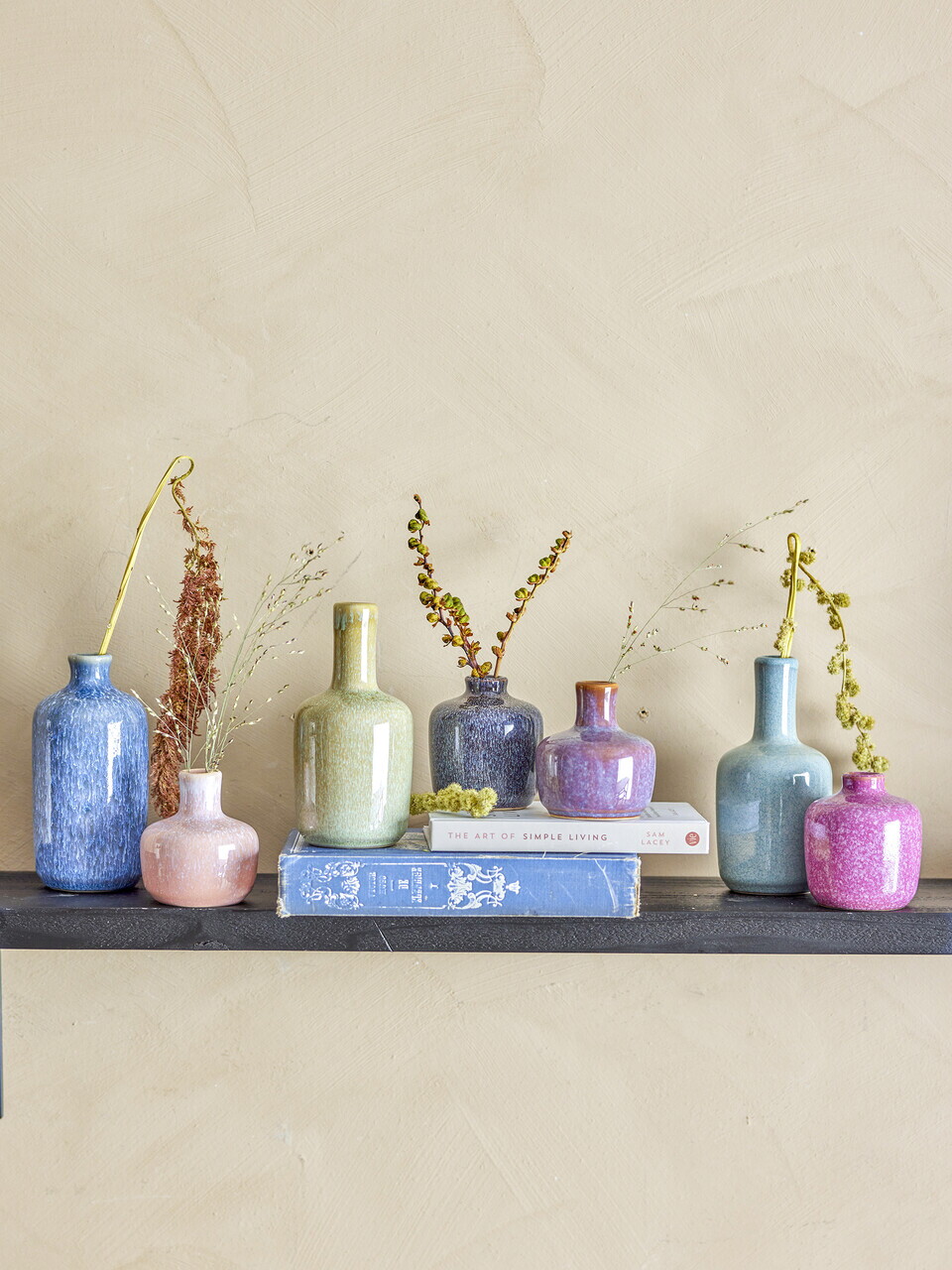 Set 7 vaze decorative, Bloomingville, Maien, 7x14 cm, ceramica, multicolor - view 2