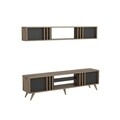 Mobilier living Bren, Maison in Design, 2 corpuri, 180 x 35 x 48 cm, natural/antracit
