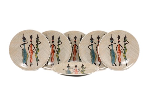 Set 6 farfurii pentru desert Kutahya Porselen, NNZG06PS885371, Ø21 cm, portelan