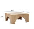 Masuta de cafea, Neostill, Collesium, 80x37x80 cm, PAL, Stejar