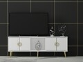 Comoda TV, Odessa, Cey, 120x30x45 cm, PAL, Alb