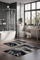 Set covorase de baie, Cartwright, CT-5105, Poliester, Multicolor