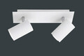 Plafoniera Marley, TRIO, 30x9x15 cm, 35W, 2x GU10, metal, alb