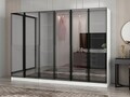 Dulap pentru haine, Hanah Home, Nisa, 270x210x52 cm, Alb