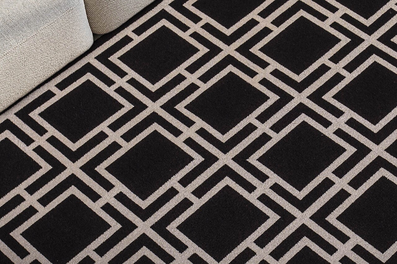 Covor, 53078 Amour, 118x180 cm, Poliester, Alb/Negru - 1 | YEO