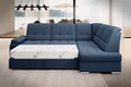 Coltar extensibil dreapta 3 locuri ELTAP, RT-40GO, Sado, 272x192x95 cm, lemn/poliester, albastru