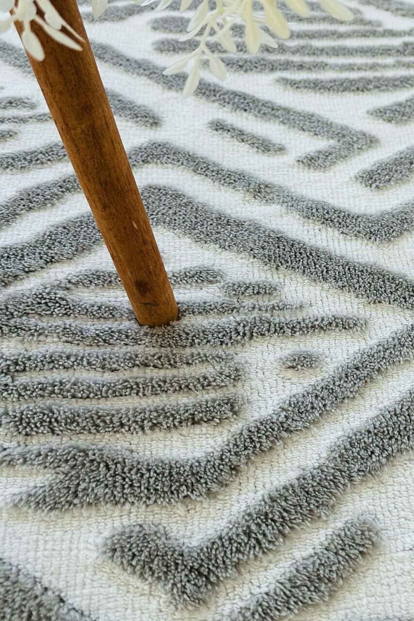Covor, CLR-GİSELE-GRİ-34, 100x200 cm, Poliester, Gri — imaginea 3