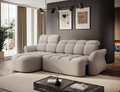 Coltar extensibil stanga 3 locuri ELTAP, Beneth, 301x185x115 cm, lemn/poliester, bej