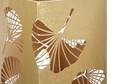 Suport pentru umbrele Carved Leaf, Mauro Ferretti, 24x24x55 cm, fier, auriu