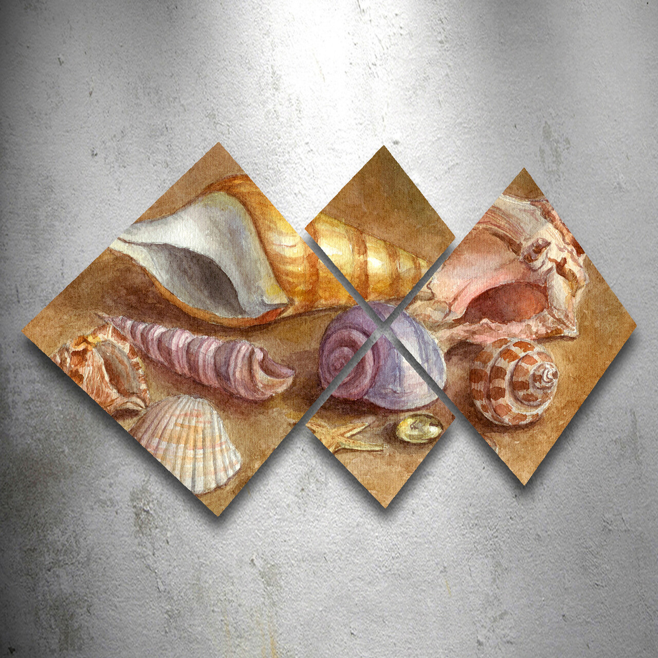 Set 4 tablouri decorative, 4MDF118927342, MDF, Imprimat UV, Multicolor - 1 | YEO