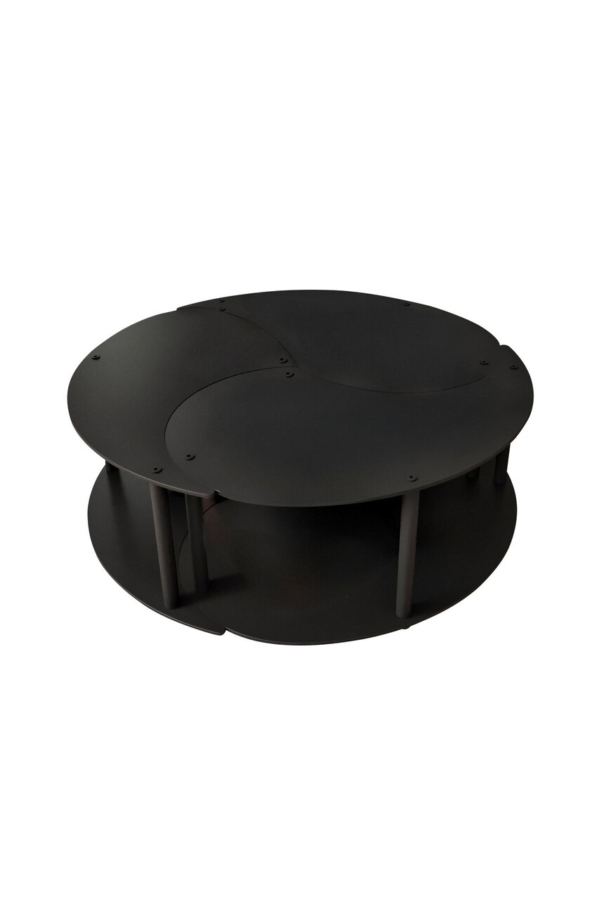 Set masute de cafea, Hanah Home, Yin Yang 3 70, Negru - view 6