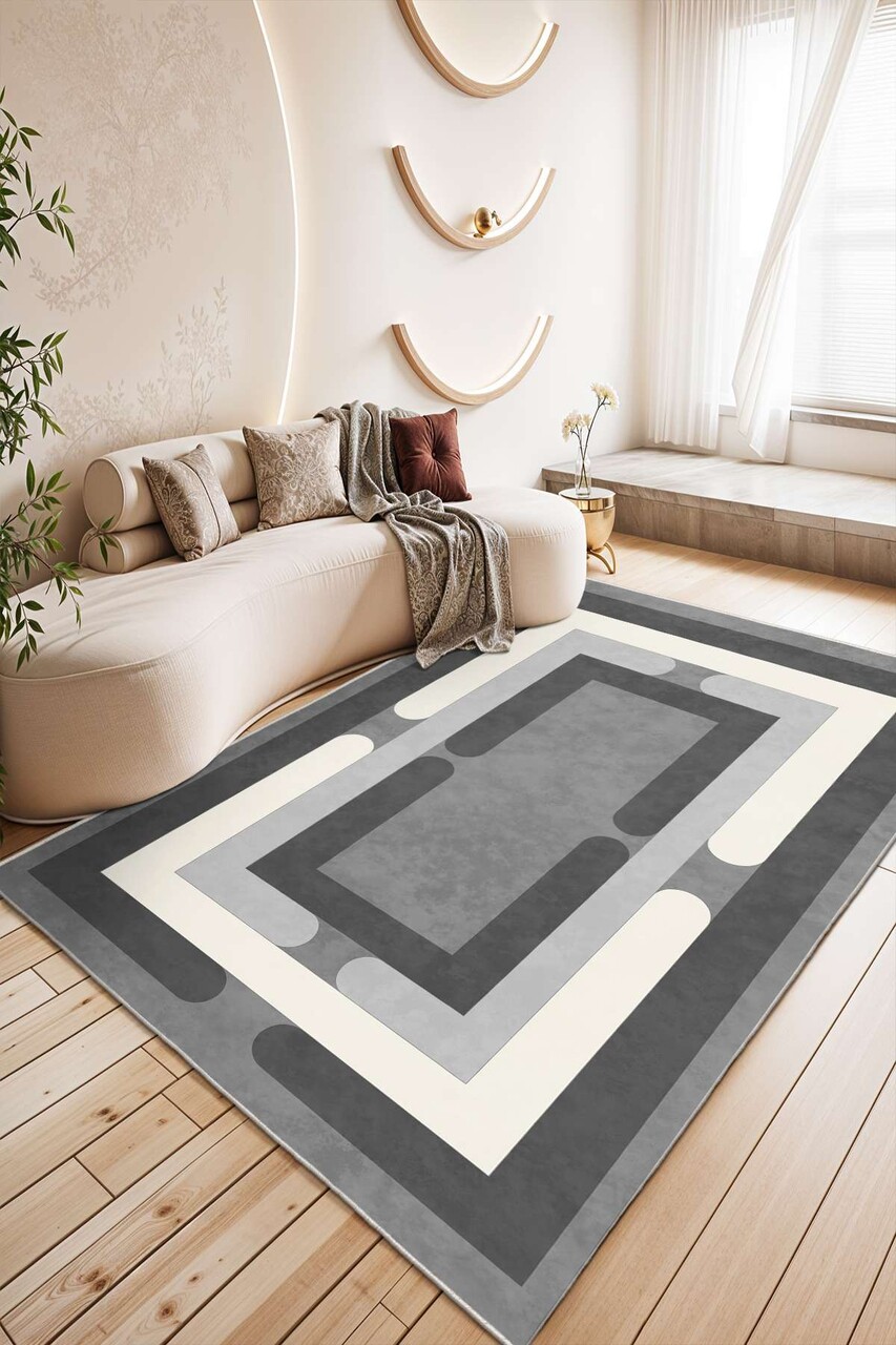 Covor (100 x 150), Sftkece047, 100x150 cm, Antracit - view 2