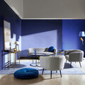 Canapea 3 locuri Avril, Bizzotto, 175 x 70 x 68 cm, otel/poliester Boucle, gri