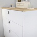 Dulap, Zena Home, Sahra, 72x83.1x42 cm, PAL, Stejar alb