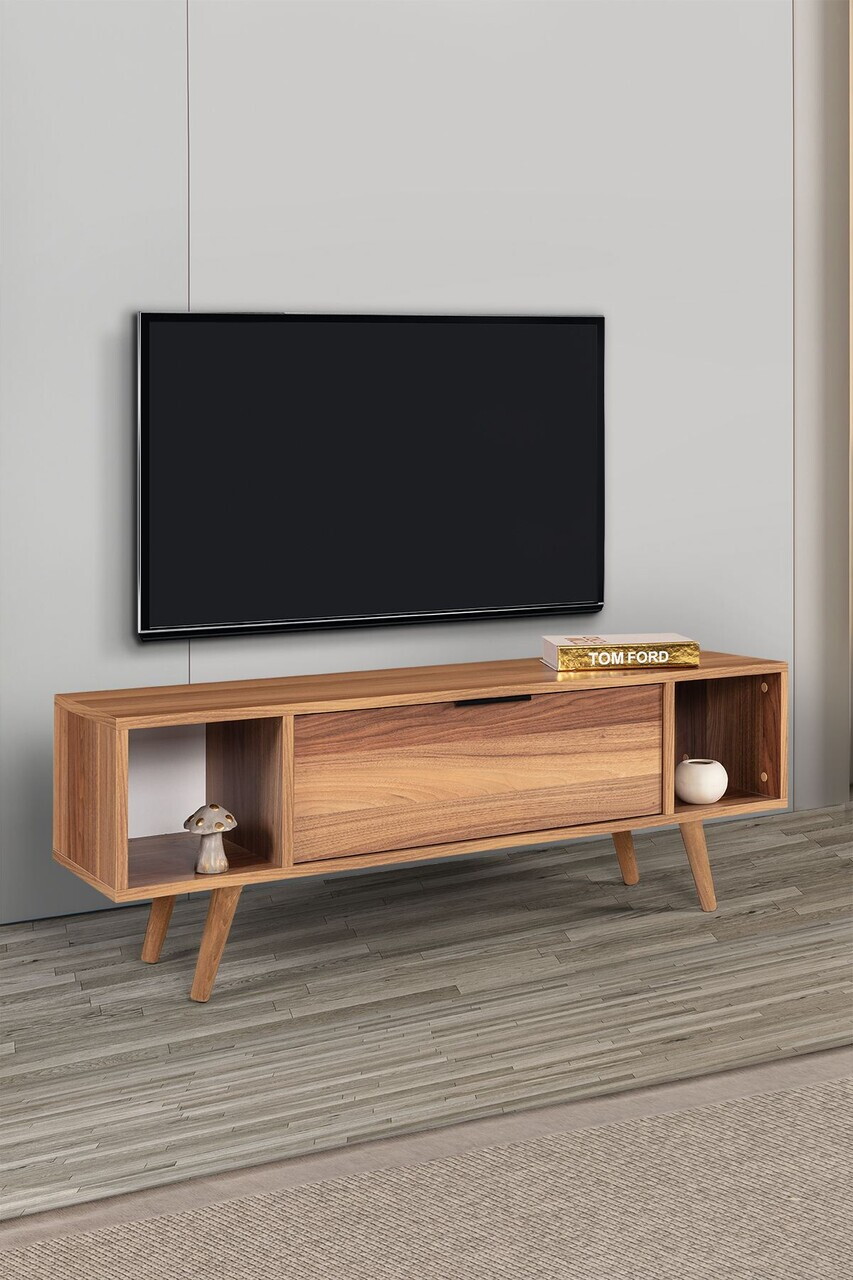Comoda TV, Hanah Home, Mesir 3325, 130x47x35 cm, PAL, Maro — imaginea 3