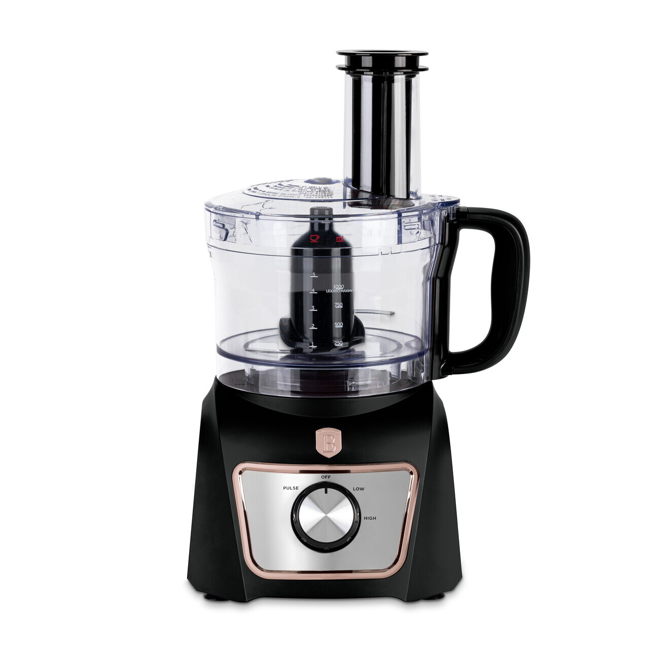 Set blender 8 in 1 Berlinger Haus, Black Rose, 500W, inox/plastic, negru/transparent - imagine 8