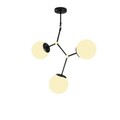 Lustra, Opviq, 892OPV1636, Metal, Alb/Negru