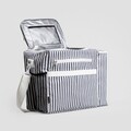 Geanta termica Modern Hamptons, Homla, 43x20x30 cm, poliester/spuma, alb/albastru