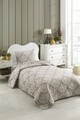 Cuvertura Single 155x200 cm, Post - Brown, Eponj Home, 65% bumbac/35% poliester