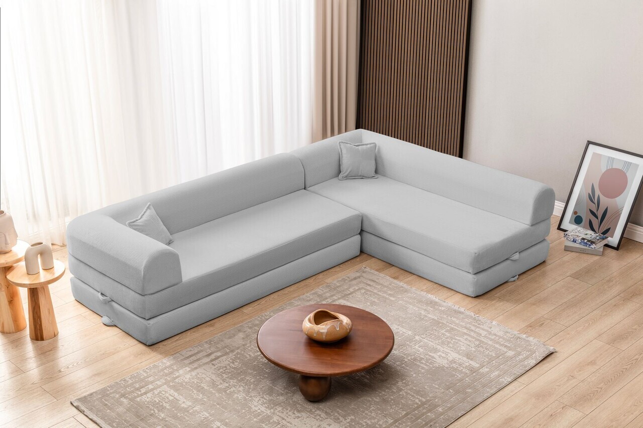 Coltar, Atelier del Sofa, 118FVL1505, Tesatura plus reiata, Gri deschis - view 2