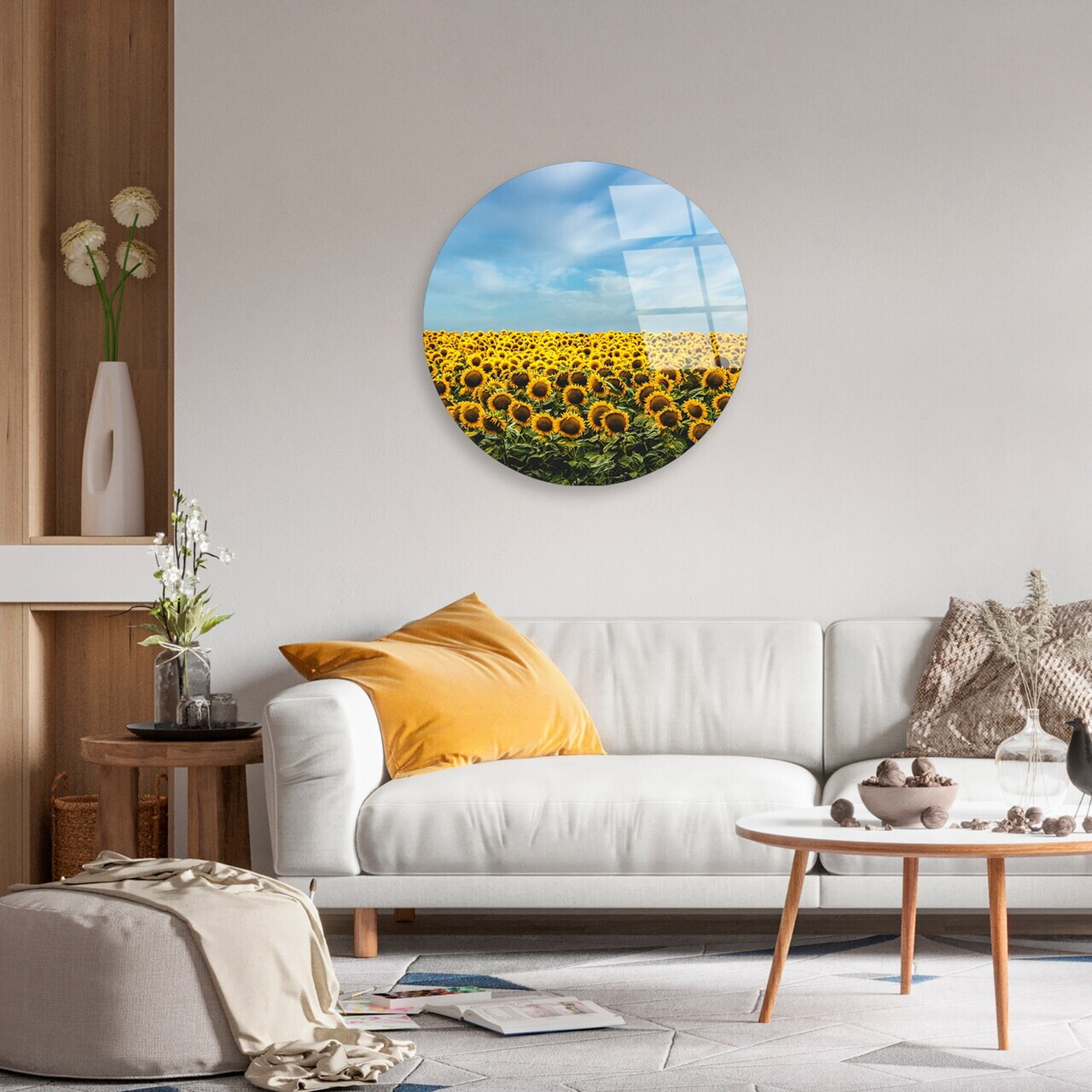 Tablou decorativ, UV-1135, Diametru: 60 cm, Multicolor — imaginea 3