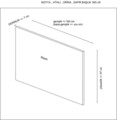 Tablie de pat, Mindy, Motya 160, 97x160x7 cm, PAL, Antracit
