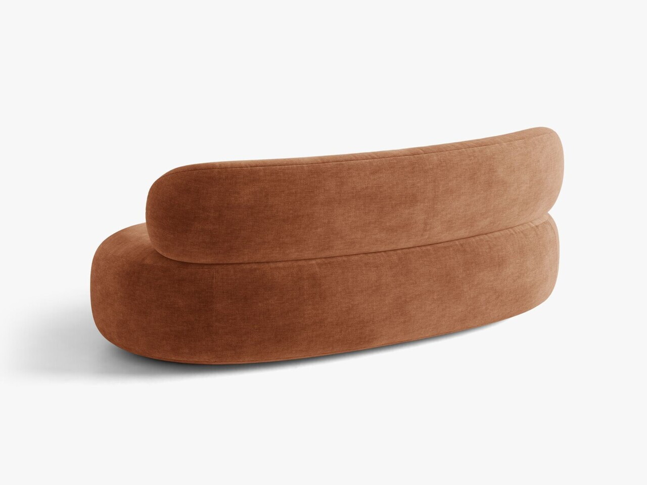 Canapea 3 locuri, Aura, Micadoni Home, 186x101x75 cm, tesatura Chenille, teracota — imaginea 9