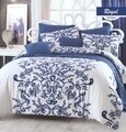 Lenjerie de pat pentru o persoana Royal, Majoli Home Collection, 3 piese, 160x240 cm, 100% bumbac ranforce, alb/mov