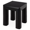 Masuta patrata de colt, Chic, L.50 l.50 H.60, mdf/pal/furnir de mesteacan, wenge
