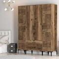 Dulap pentru haine, Hommy Craft, Kumsal PTP, 160x47.5x201.4 cm, PAL, Maro