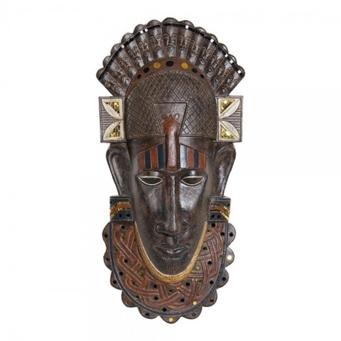 Decoratiune, DKD, Figure Mask, 29 x 8 x 59 cm, rasina, maro DKD imagine noua 2022