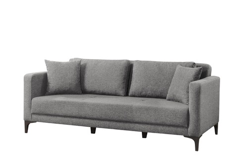 Canapea WESTOR, Pandia Home, 205x95x80 cm, lemn, gri Canapele si coltare