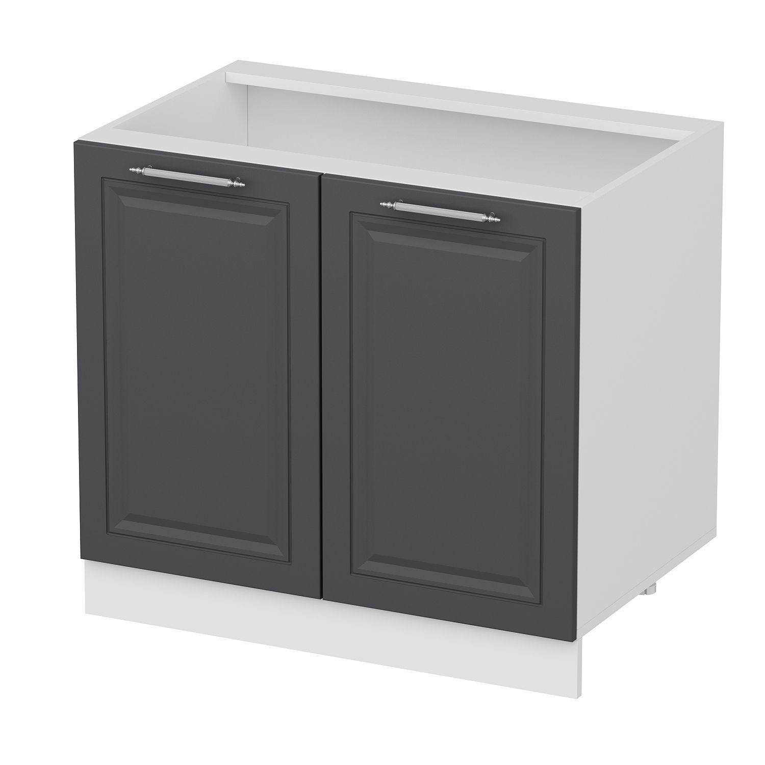 Dulap pentru bucatarie, Hanah Home, Minar, 90x87x58 cm, Alb / Antracit
