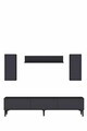 Comoda TV, Hanah Home, Didema 180, 180x40.5x30 cm, Antracit