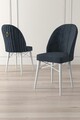 Set de scaune, Charlotte, Ritim, Metal, Antracit/Alb