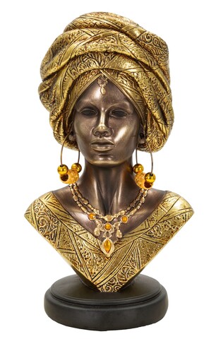Figurina /sculptura decorativa  Nairobi, Mauro Ferretti, 15x12x28 cm, polirasina, multicolor