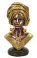 Figurina /sculptura decorativa  Nairobi, Mauro Ferretti, 15x12x28 cm, polirasina, multicolor