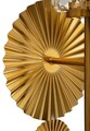 Aplica de perete Tirana, Mauro Ferretti, 2 x E14, 20W, 20x17x47 cm, fier/sticla, auriu/transparent