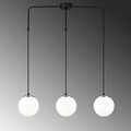 Lustra, Opviq, 892OPV1604, Metal, Alb/Negru