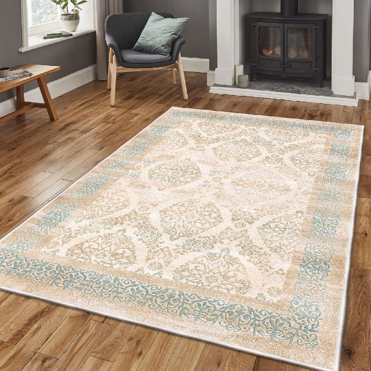 Covor, Els2079, 160x230 cm, Catifea, Multicolor — imaginea 2
