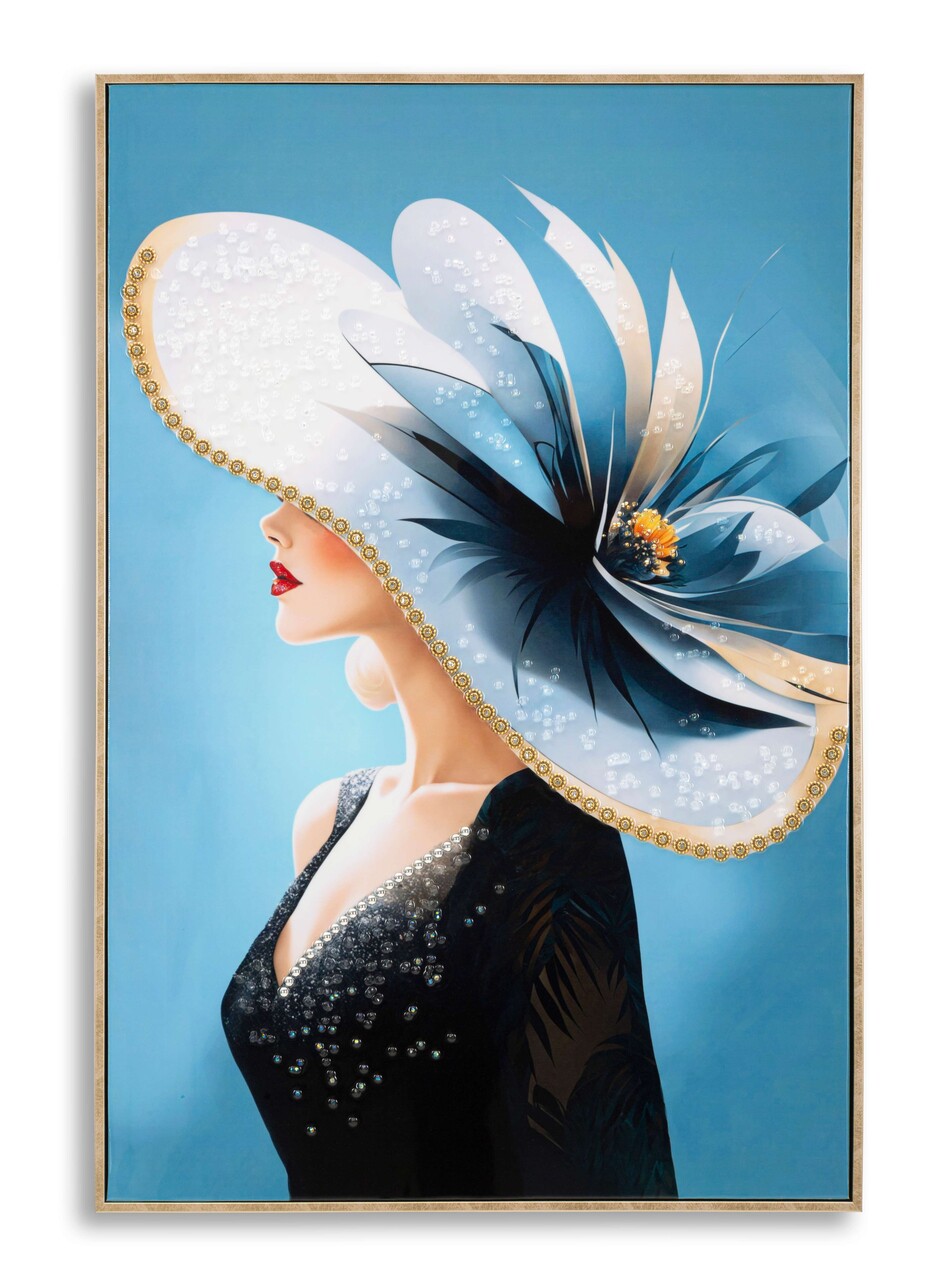 Tablou decorativ Dori -B, Mauro Ferretti, 62x92 cm, lemn de pin/canvas pictat si lacuit, multicolor
