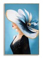 Tablou decorativ Dori -B, Mauro Ferretti, 62x92 cm, lemn de pin/canvas pictat si lacuit, multicolor