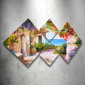Set 4 tablouri decorative, 4MDF75470683, MDF, Imprimat UV, Multicolor