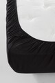 Set de pat pentru o persoana (cearceaf cu elastic si perna) 2 piese, Düzboya - Black, Eponj Home, 65% bumbac/35% poliester